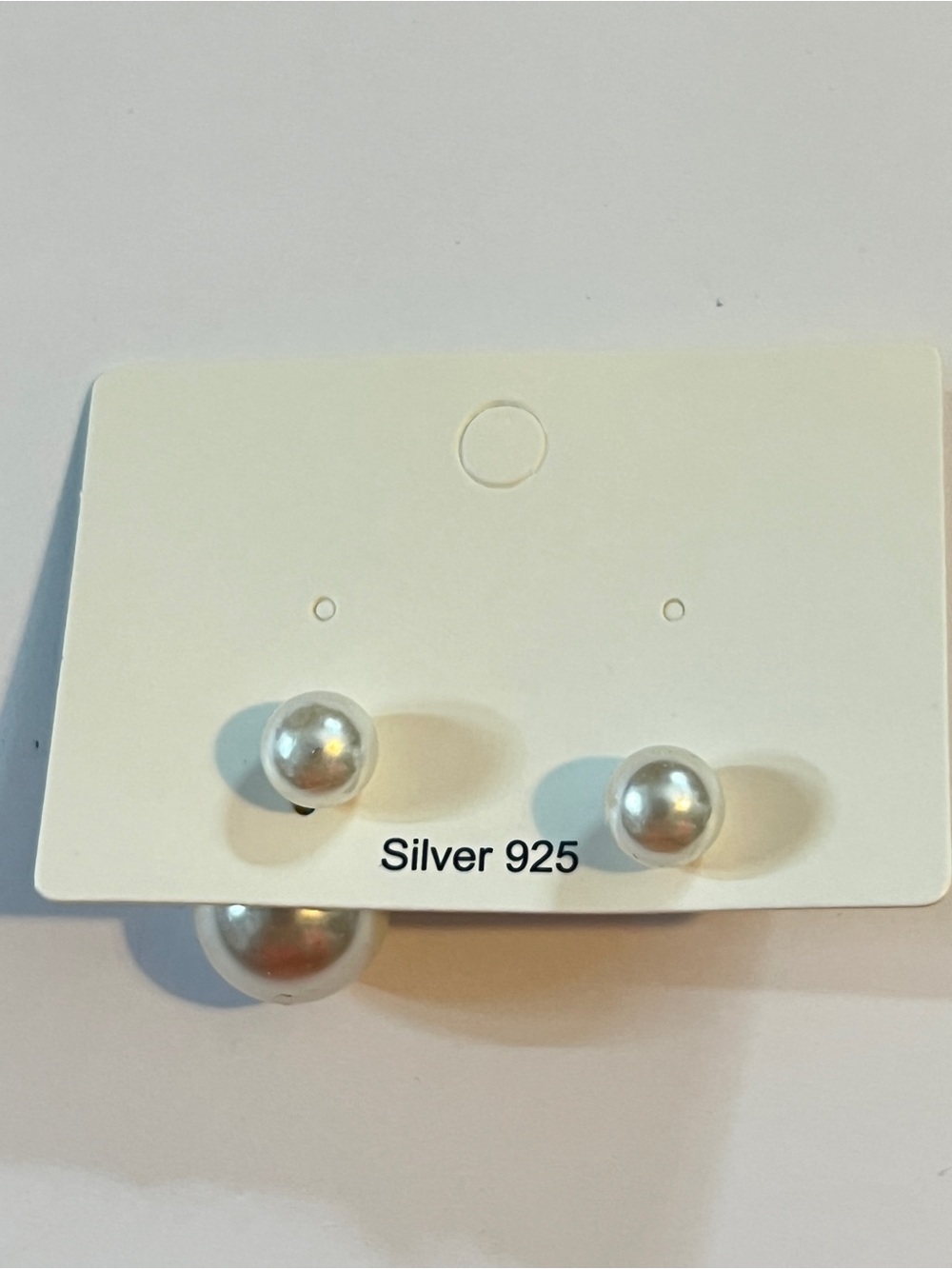 Double Sided Faux Pearl One Small One Large